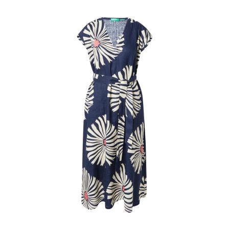 United Colors of Benetton UNITED COLORS OF BENETTON Jurk donkerblauw / koraal / offwhite