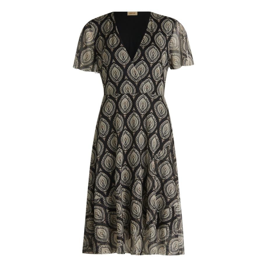 Cartoon Jurk lichtgrijs / zwart Zwart