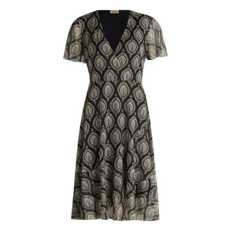 Cartoon Jurk lichtgrijs / zwart