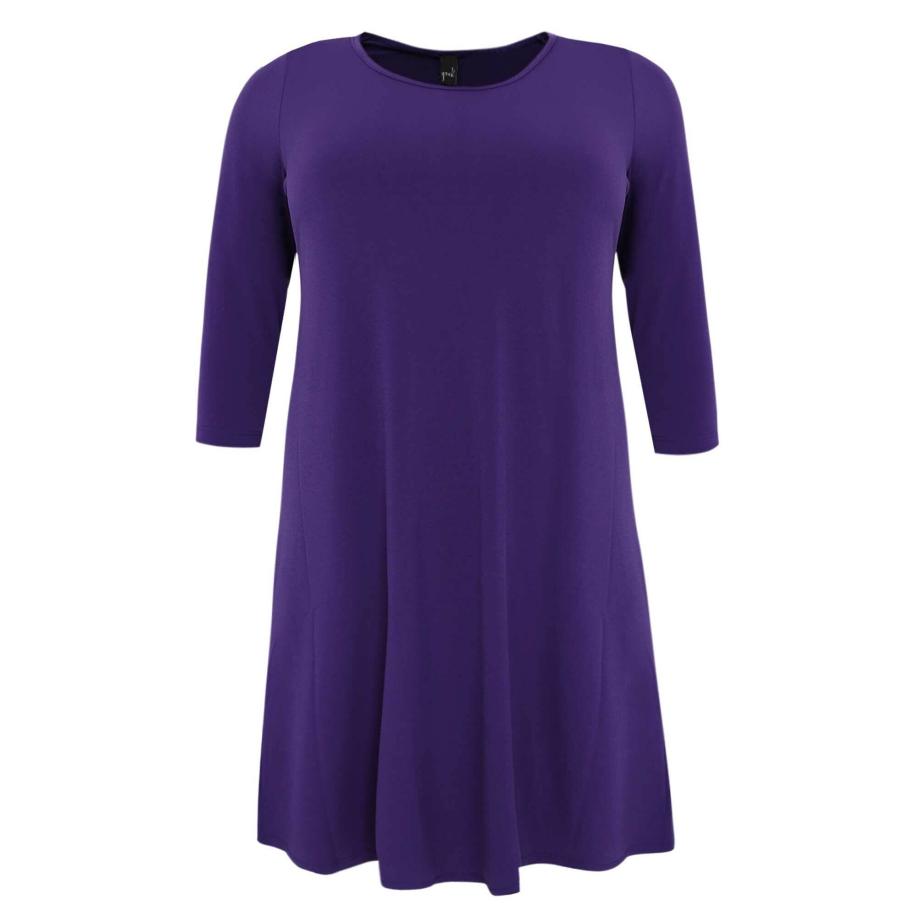 Yoek YOEK Jurk donkerlila -