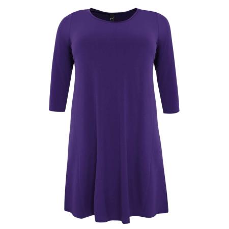 Yoek YOEK Jurk donkerlila