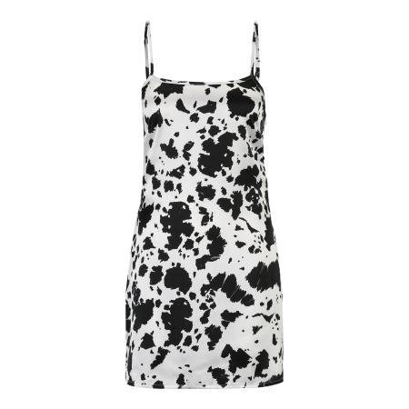 Nasty Gal Petite Jurk zwart / wit