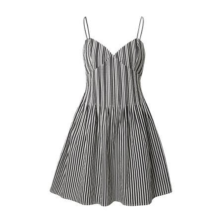 TOPSHOP Zomerjurk grijs / zwart / wit