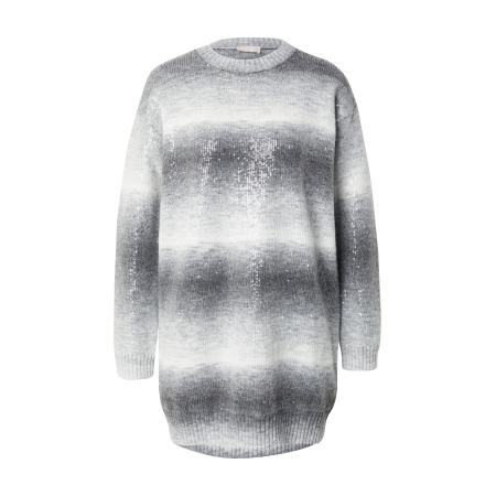 Patrizia Pepe PATRIZIA PEPE Gebreide jurk ABITO grijs / lichtgrijs / donkergrijs / wit