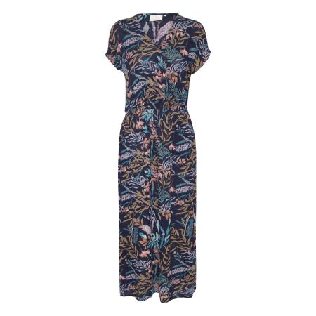 Kaffe Jurk marine / gemengde kleuren