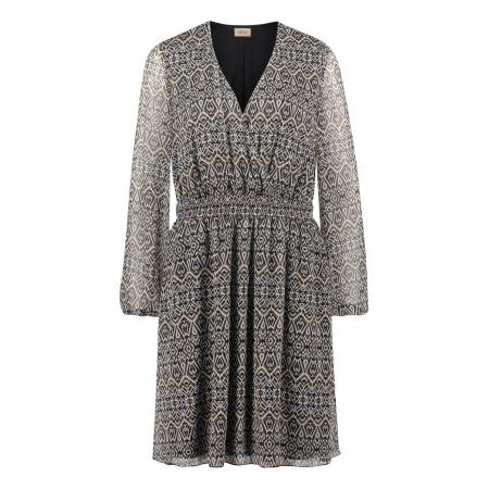 Cartoon Cartoon Jurk bruin / zwart / wit