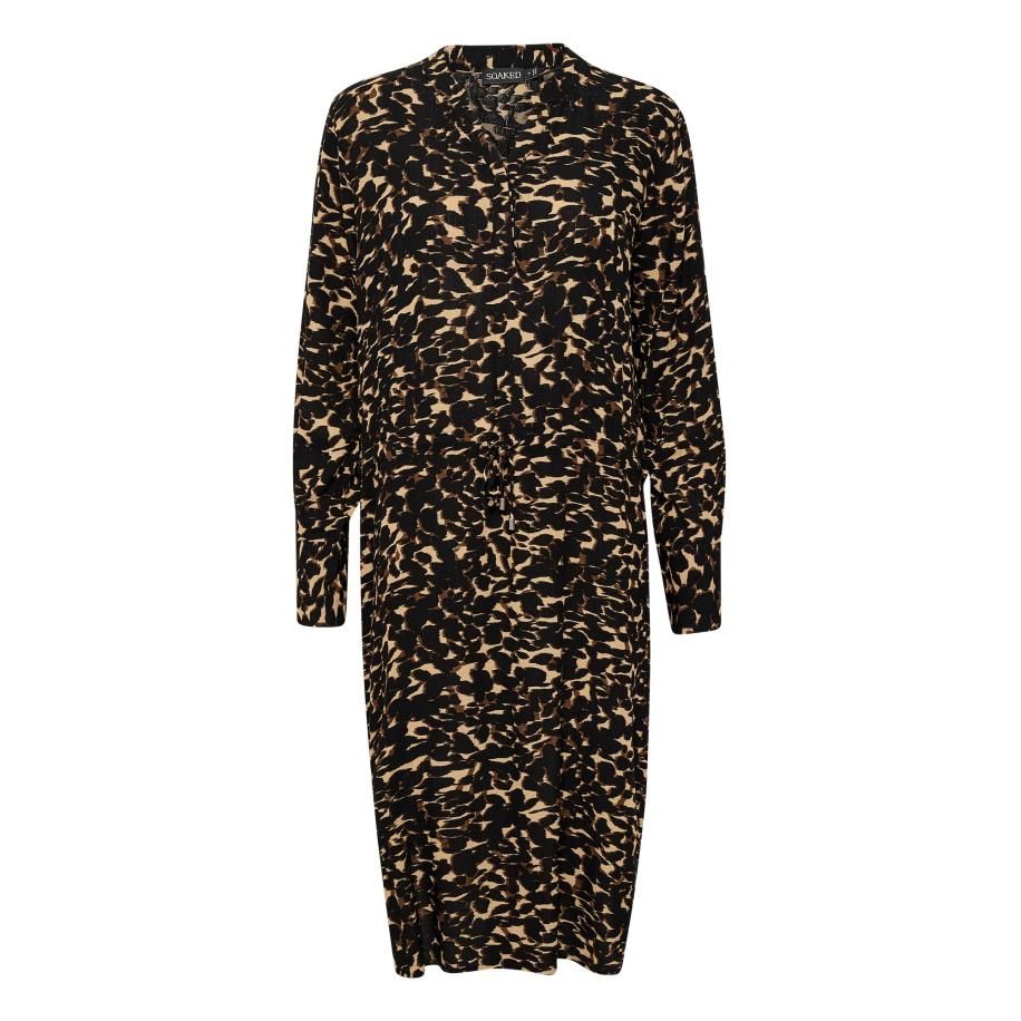 Soaked in Luxury SOAKED IN LUXURY Blousejurk Zaya bruin / lichtbruin / zwart -