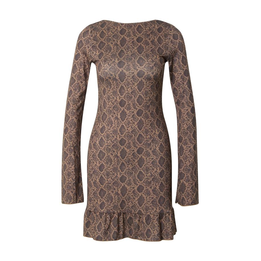 Monki Monki Jurk bruin / zwart -