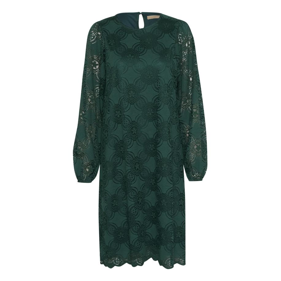 Culture CULTURE Jurk Vixi donkergroen -