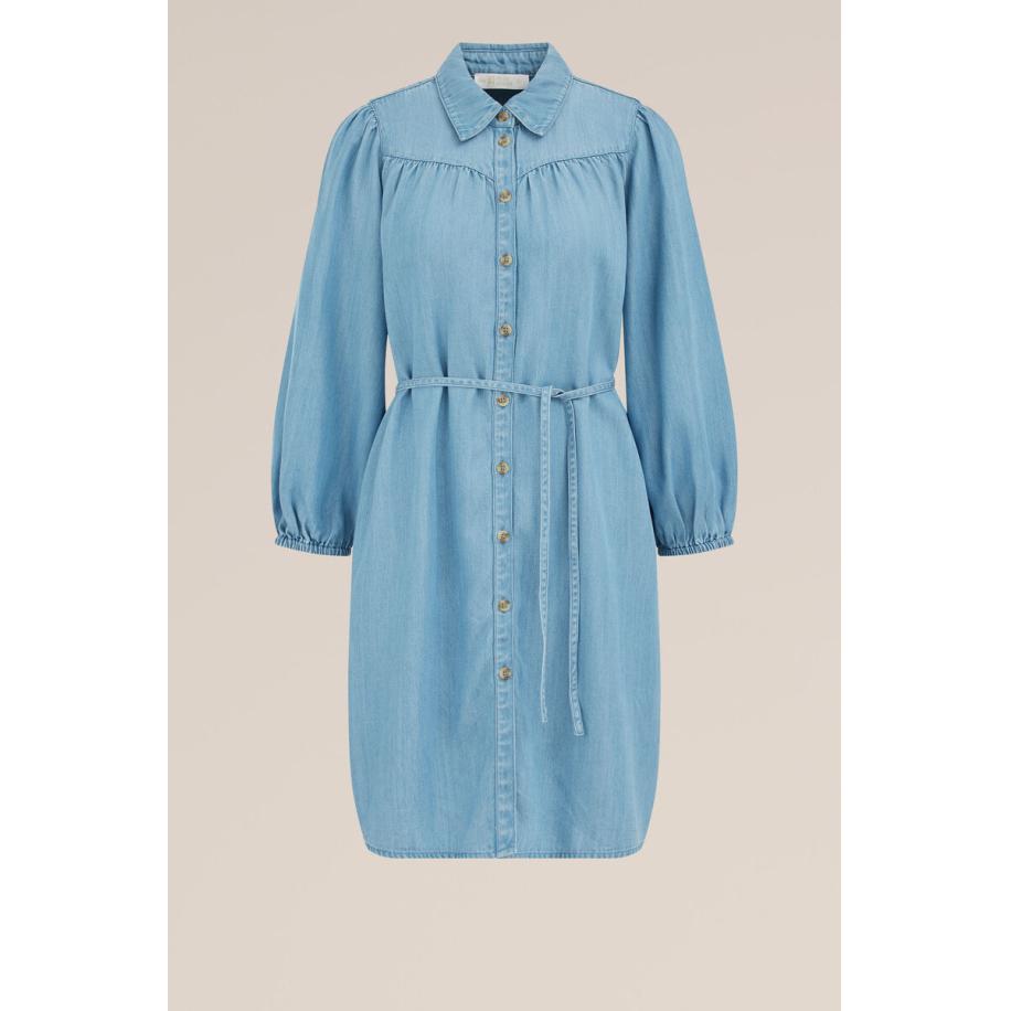 Blue Ridge dames jurk van denim - Regular fit - Lichtblauw - Maat: XS Blauw