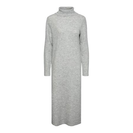 Pieces PIECES Gebreide jurk Juliana grijs gemêleerd