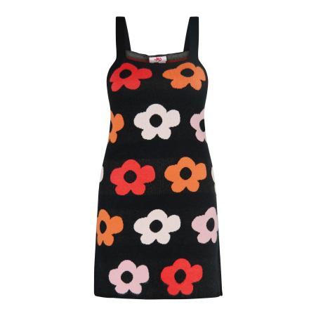 MYMO Zomerjurk oranje / lichtrood / zwart / wit