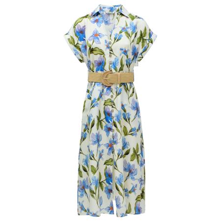 Salsa Salsa Jeans Blousejurk lichtbeige / blauw / groen