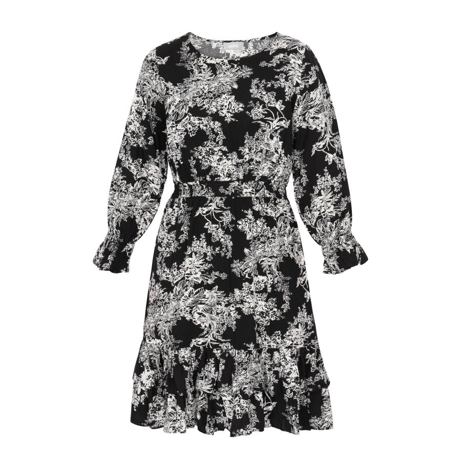 FELIPA FELIPA Jurk Fashion Look zwart / wit -