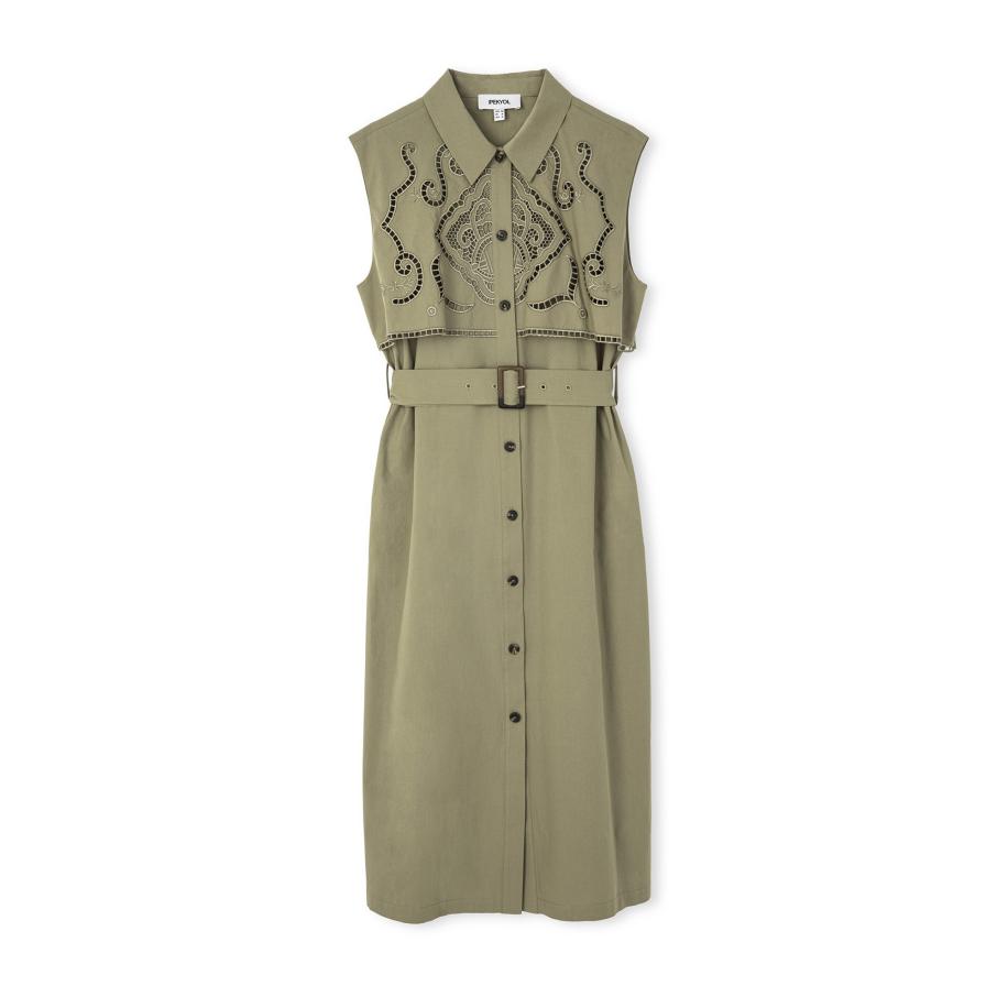 Ipekyol Ipekyol Jurk kaki -