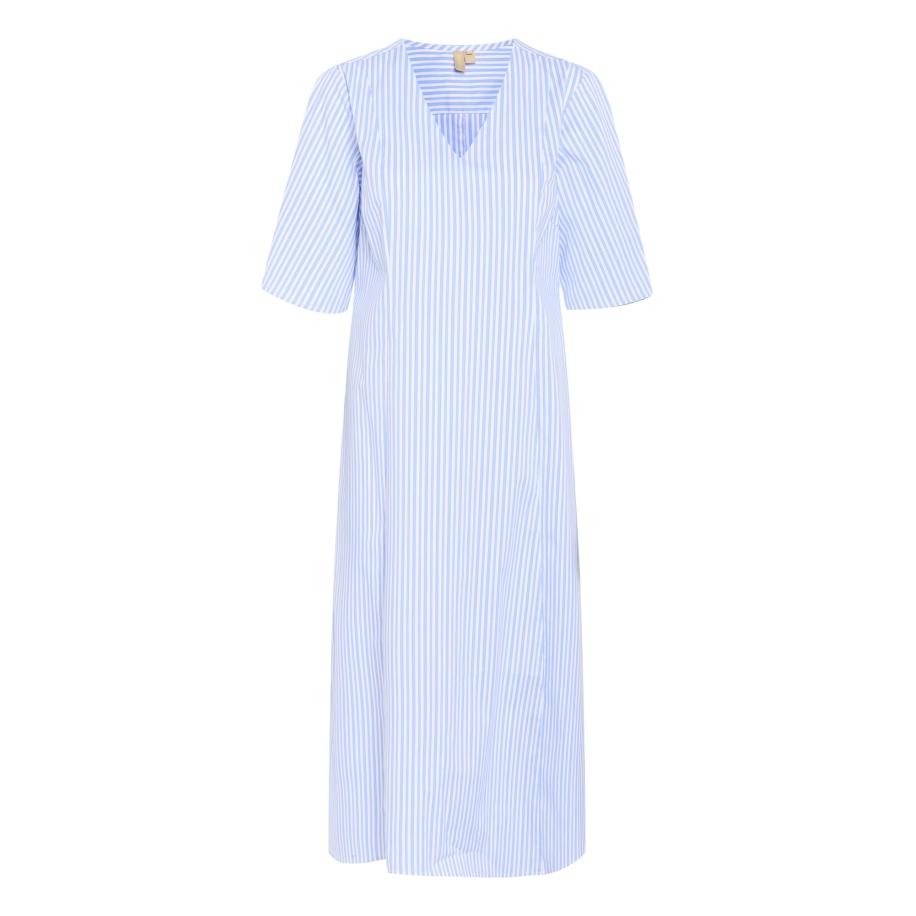 Culture CULTURE Blousejurk lichtblauw / wit -