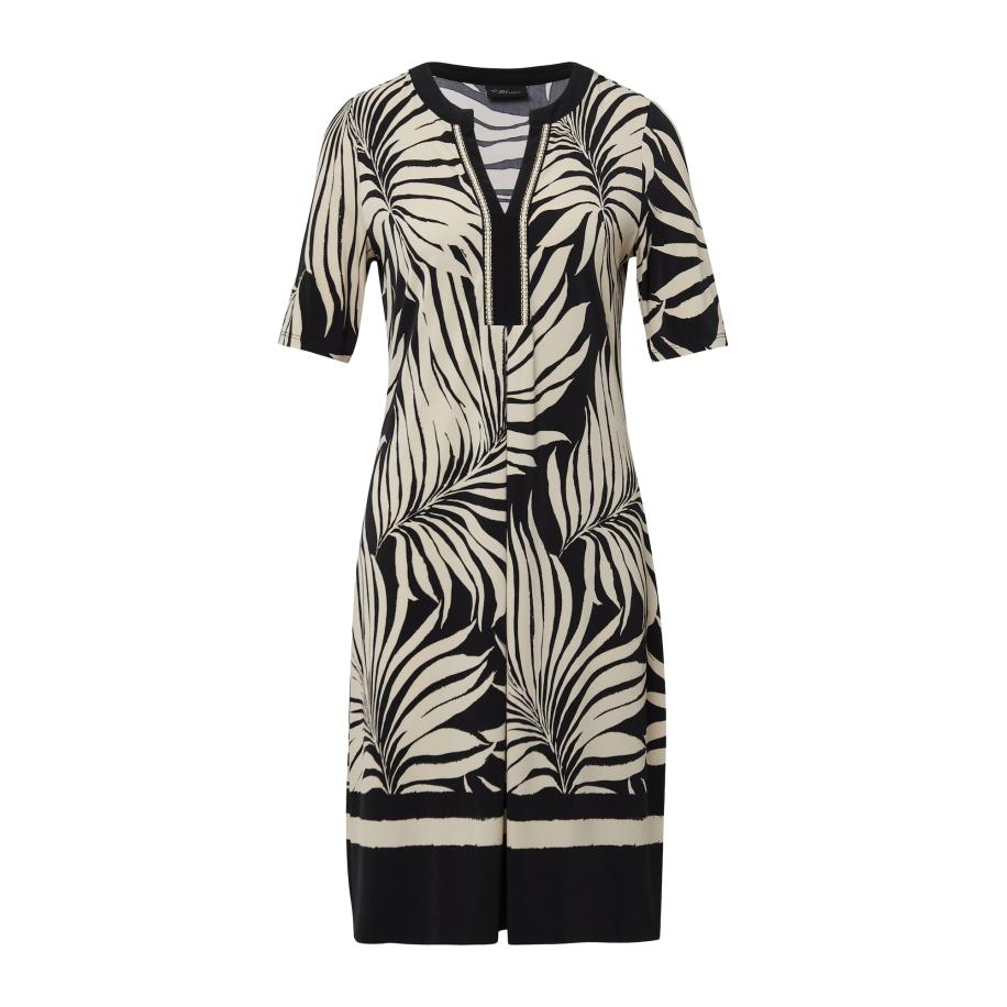s.Oliver BLACK LABEL s.Oliver BLACK LABEL Jurk lichtbeige / zwart -