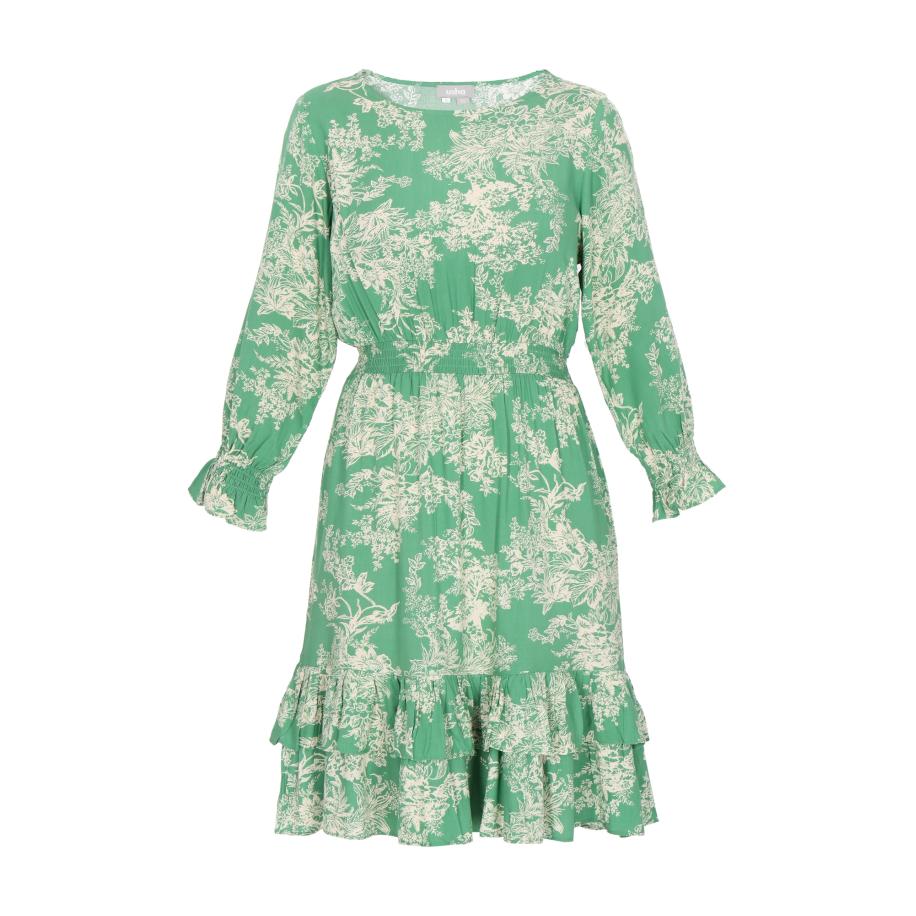 FELIPA FELIPA Jurk Fashion Look groen / offwhite -