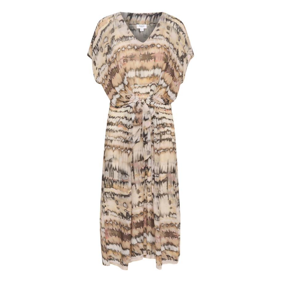 Saint Tropez SAINT TROPEZ Jurk Eya beige / bruin -