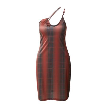 Hosbjerg Hosbjerg Jurk karmijnrood / zwart