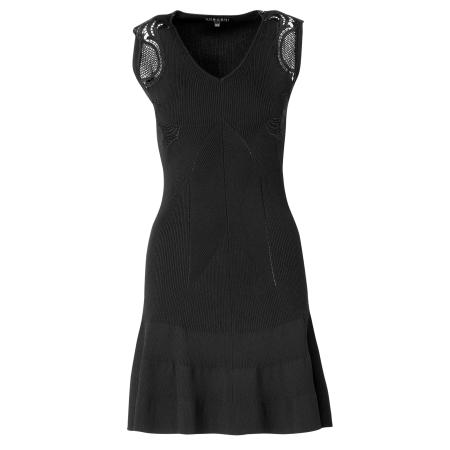 KOROSHI KOROSHI Gebreide jurk zwart