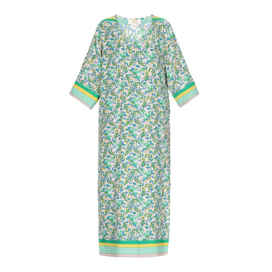 Usha usha FESTIVAL Jurk hemelsblauw / lichtgeel / groen / grasgroen -