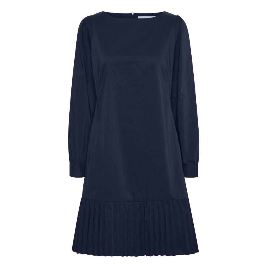 Culture CULTURE Jurk Antoinett ultramarine blauw -