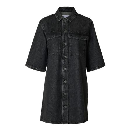 Selected SELECTED Blousejurk HARPER black denim