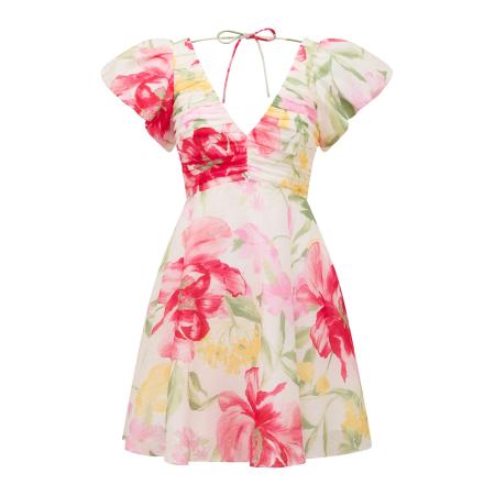 Forever New Forever New Jurk June riet / rosa / rood / wit