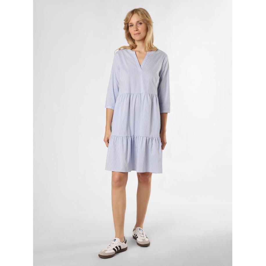 Marie Lund Marie Lund Jurk lichtblauw / wit -