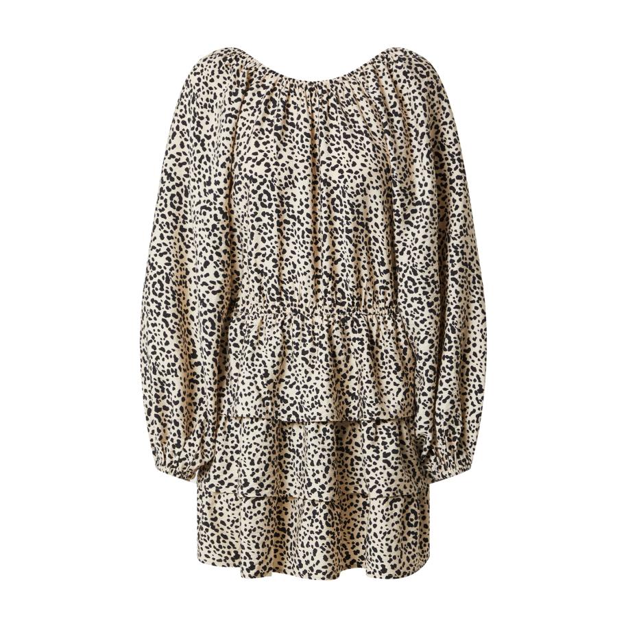 EDITED EDITED Jurk Polina beige / zwart -