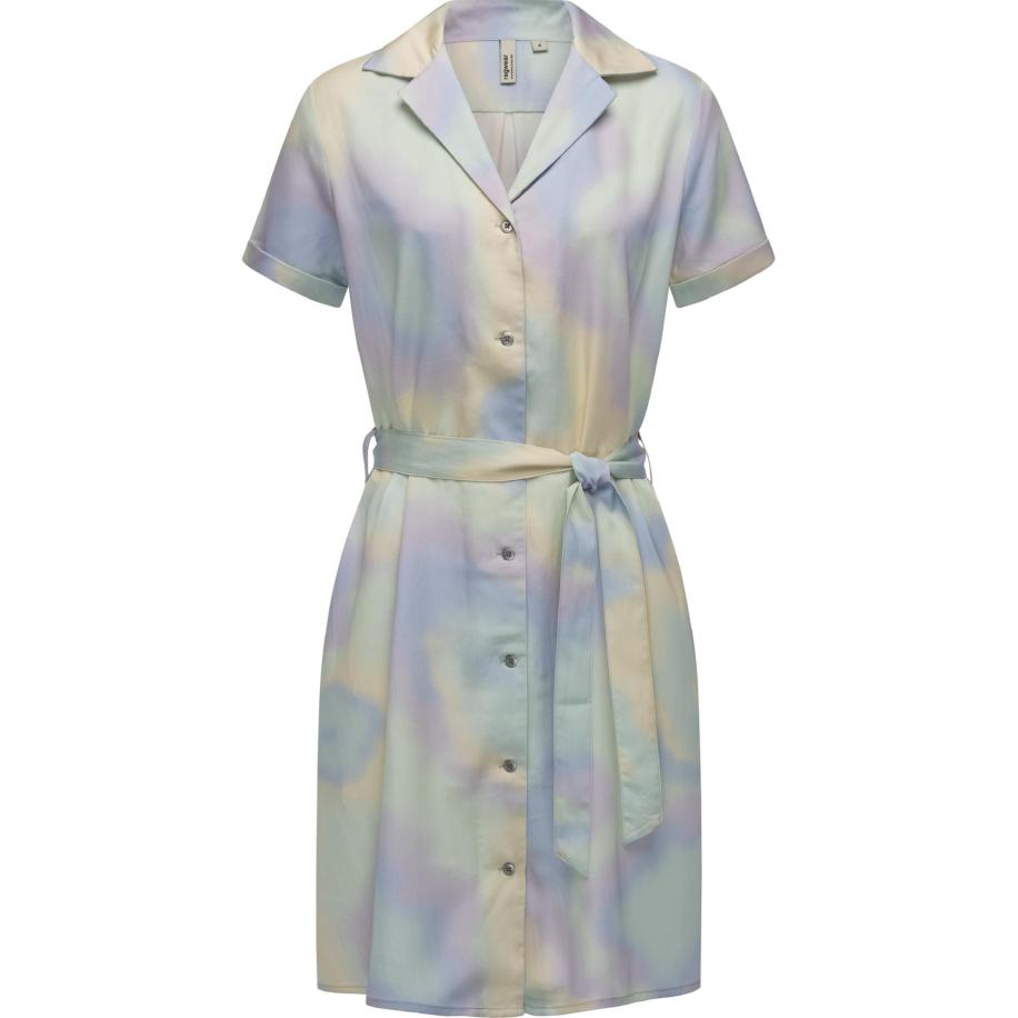 Ragwear Ragwear Blousejurk lichtblauw / mintgroen / lavendel / pasteloranje -