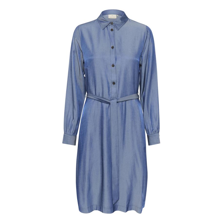 Kaffe Blousejurk Leonora royal blue/koningsblauw Blauw