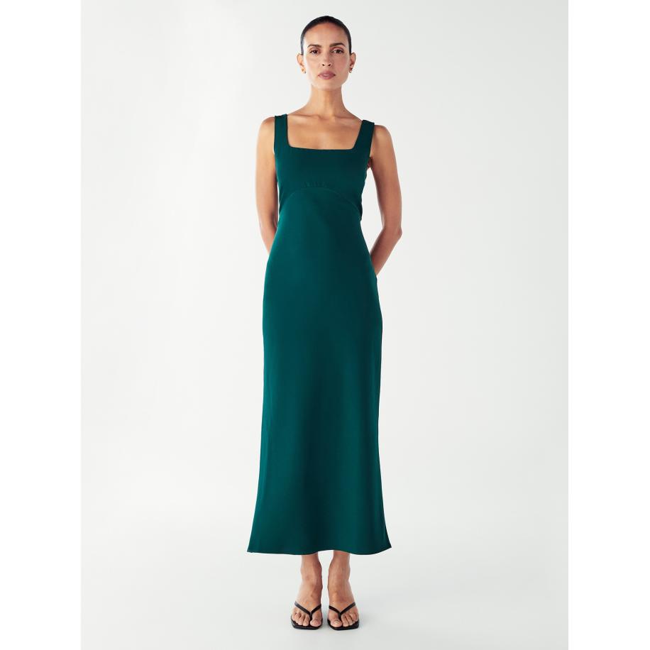 Willa Jurk HALLEE MIDI DRESS groen Groen