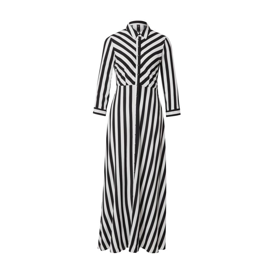 YAS Blousejurk YASSavanna zwart / wit Zwart