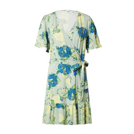 Moves Moves Jurk blauw / pasteelgeel / groen / mintgroen