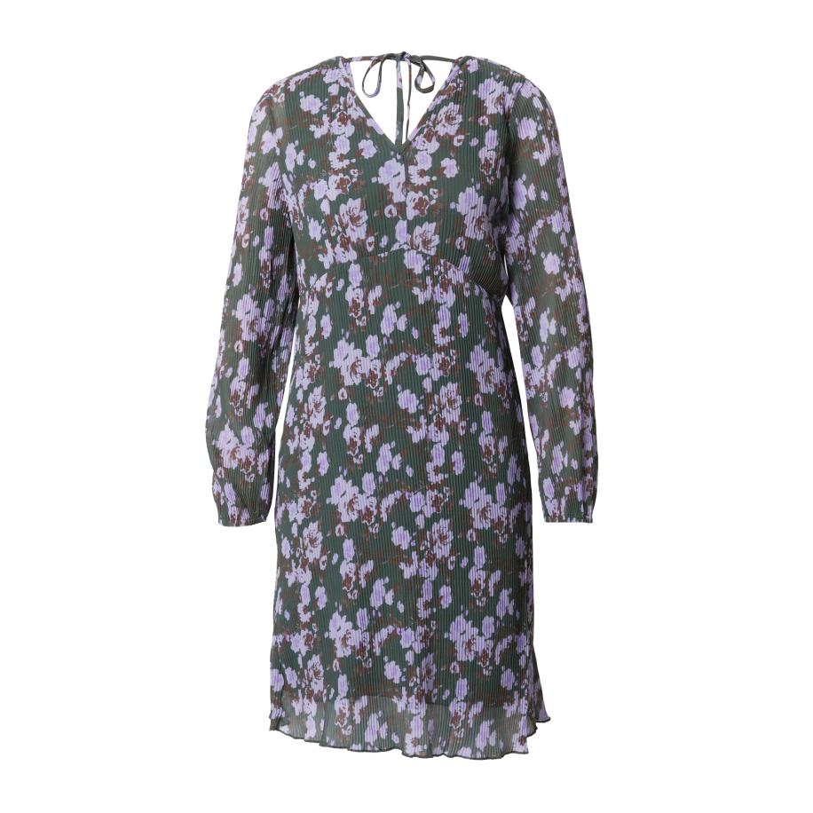 Soft Rebels Soft Rebels Jurk Hazel donkergroen / lila / bessen -