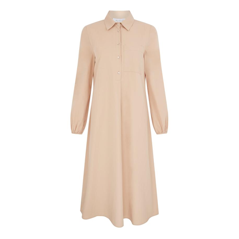 Aligne Aligne Blousejurk Eliza beige -