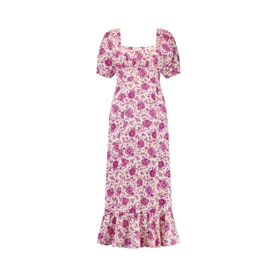 Shiwi Shiwi Zomerjurk ecru / gemengde kleuren -