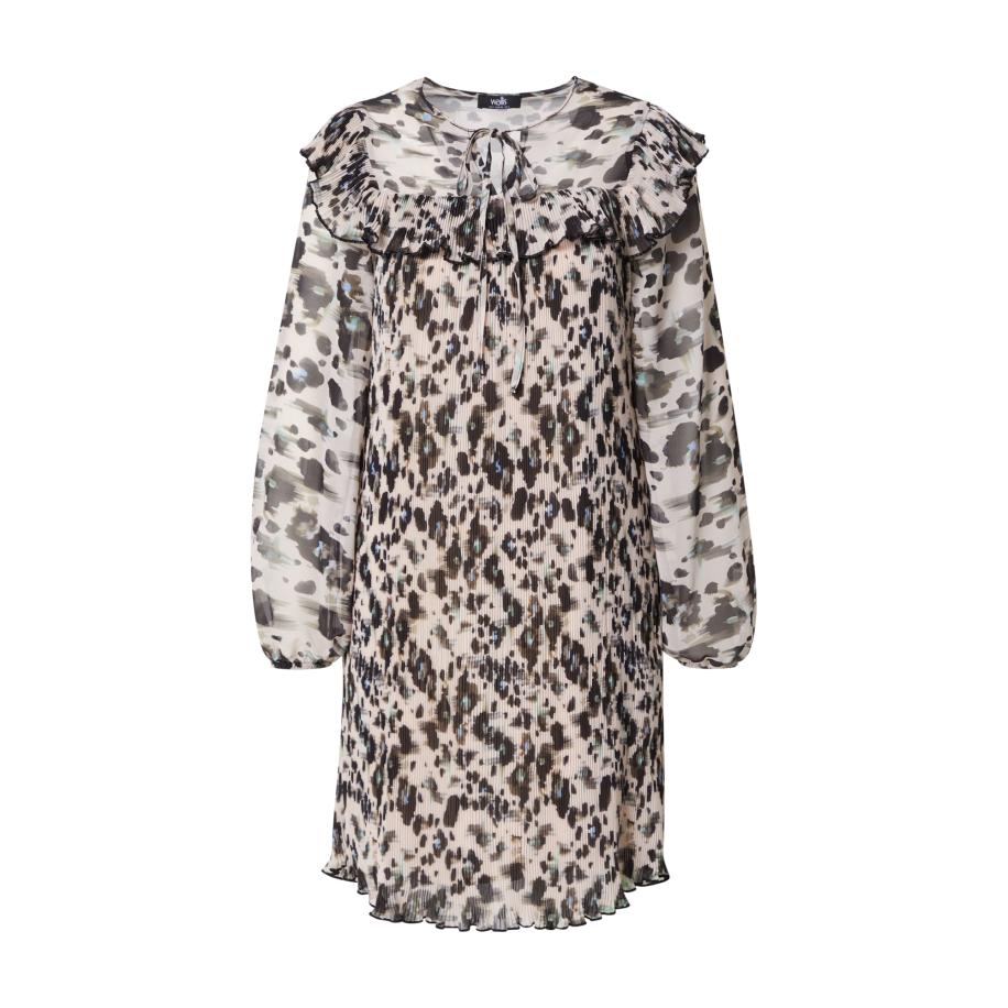 Wallis Wallis Blousejurk beige / lichtblauw / zwart -