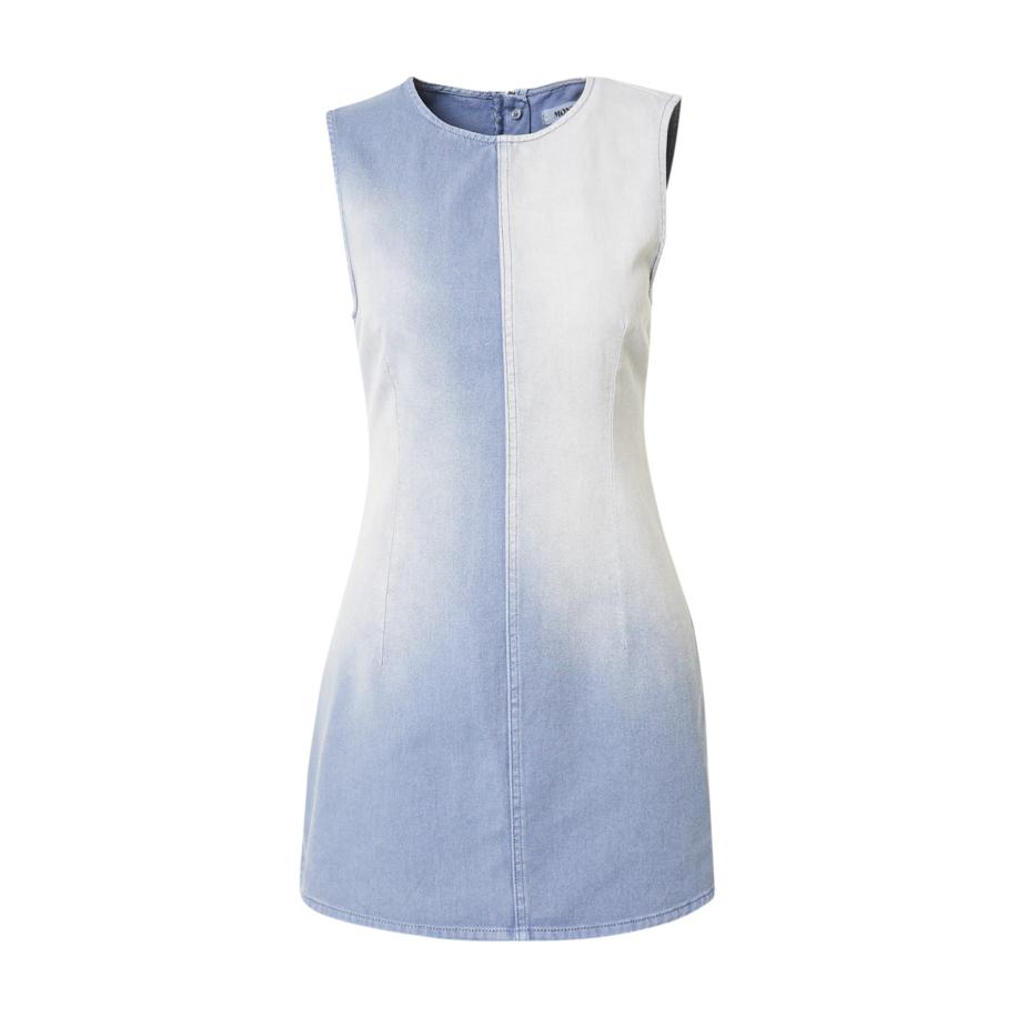 Monki Monki Jurk blauw / lichtblauw -