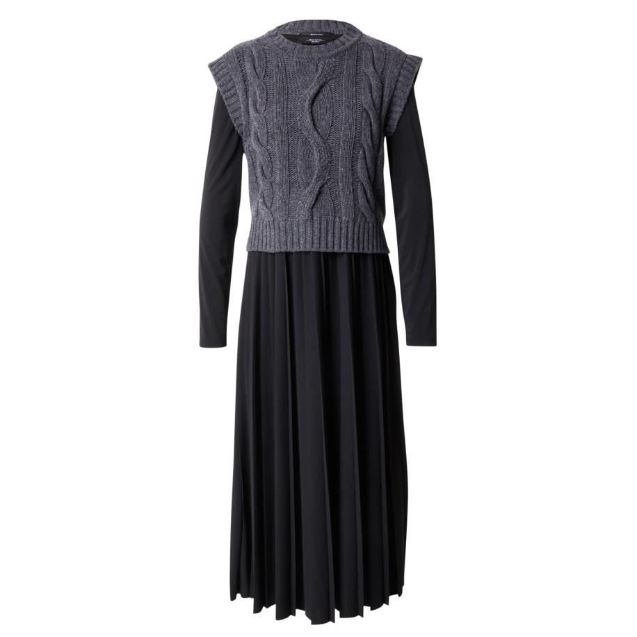 Weekend Max Mara Weekend Max Mara Jurk EBRO grijs gemêleerd / zwart -