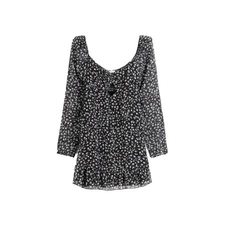 Bershka Bershka Jurk zwart / offwhite