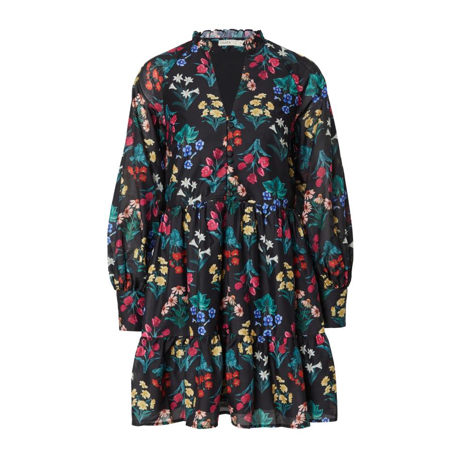 Oasis Oasis Jurk gemengde kleuren / zwart -
