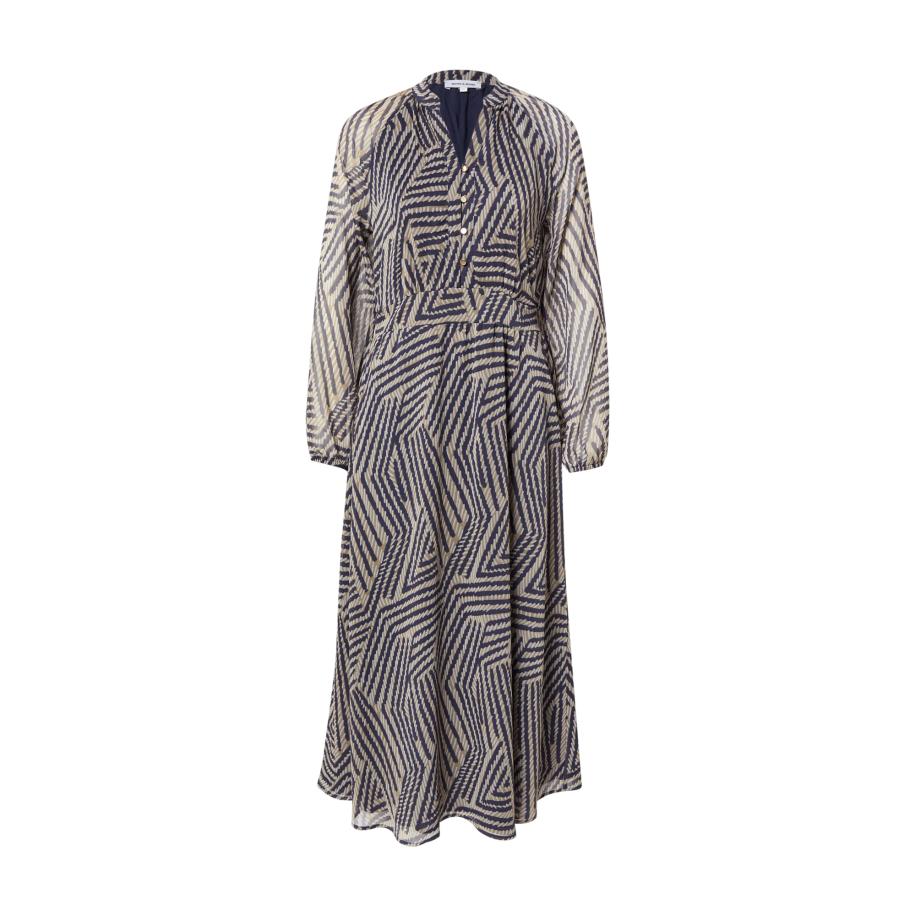 More & More MORE & MORE Jurk beige / marine -