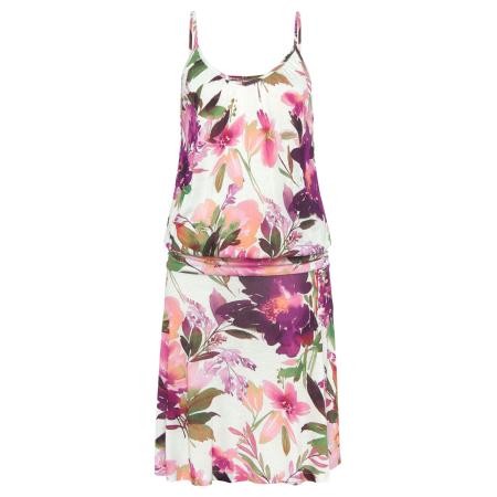 BEACH TIME BEACH TIME Zomerjurk gemengde kleuren / wit