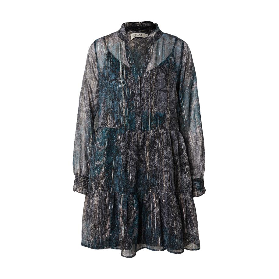 Molly Bracken Molly BRACKEN Jurk cyaan blauw / goud / zwart -
