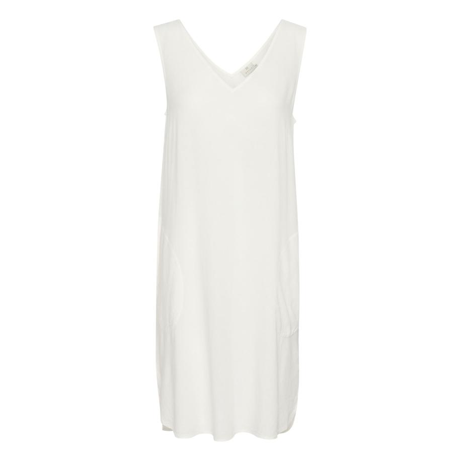 Kaffe Jurk Milla natuurwit Wit