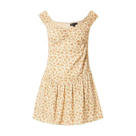 Motel Motel Zomerjurk Acalia crème / lichtgroen / roestrood