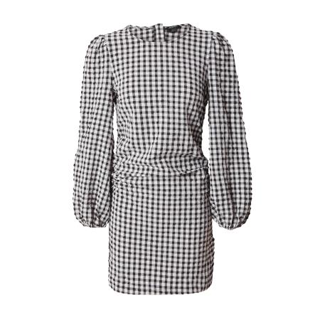 Monki Monki Jurk grijs / zwart / wit